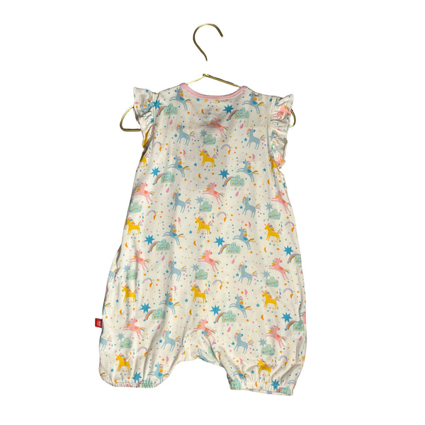 Magnetic Me Unicorn & Rainbow Print Romper - Size 18-24 Mo