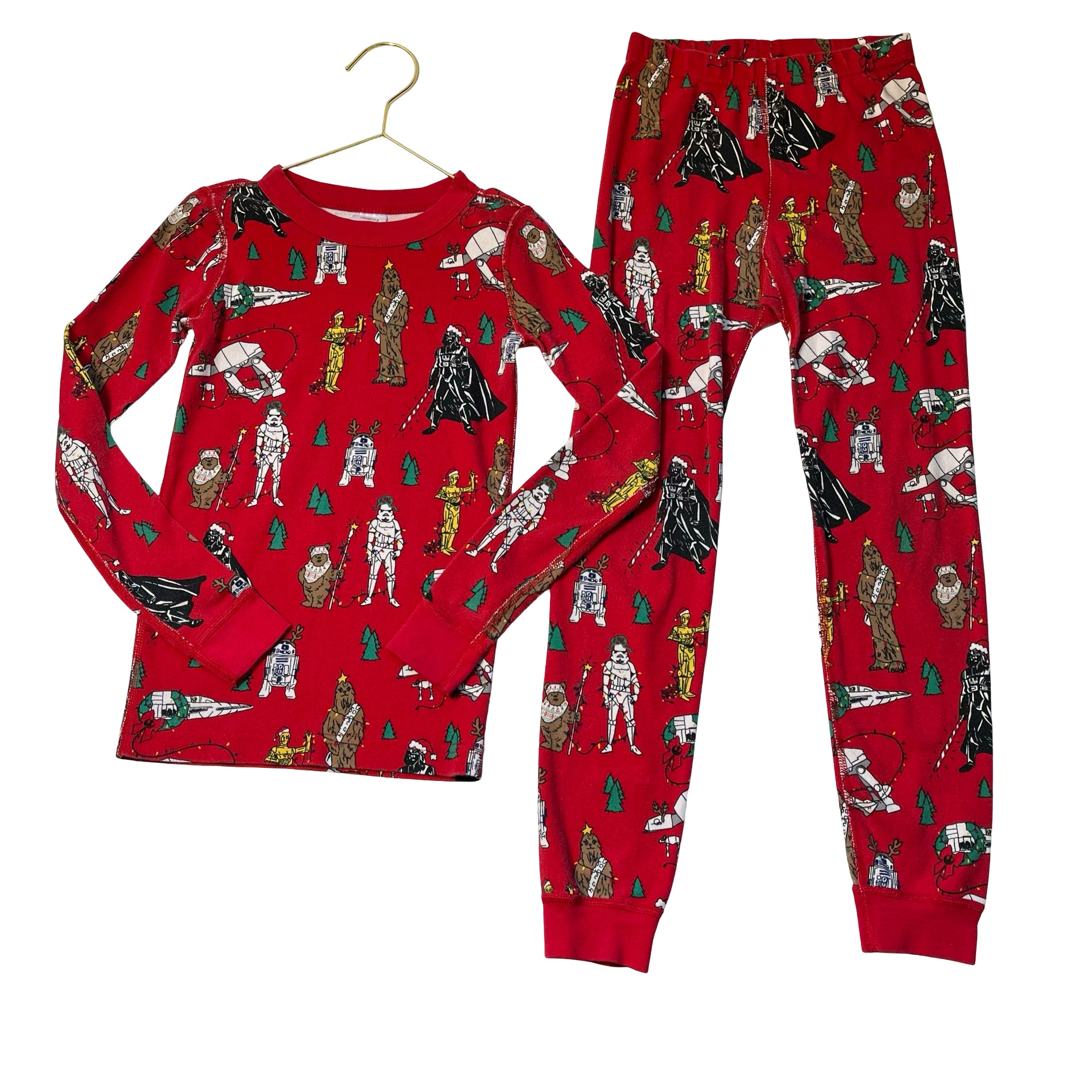 Hanna Andersson x Star Wars Red Christmas 2 Piece PJs - Size 8