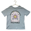 Old Navy x Smiley World Light Blue Sun Graphic T-Shirt - Size L 10-12
