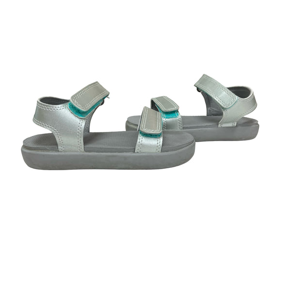 Ten Little Silver Sandals - Size 10