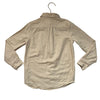 Janie and Jack Tan Linen-Cotton Button Down Shirt - Size 6