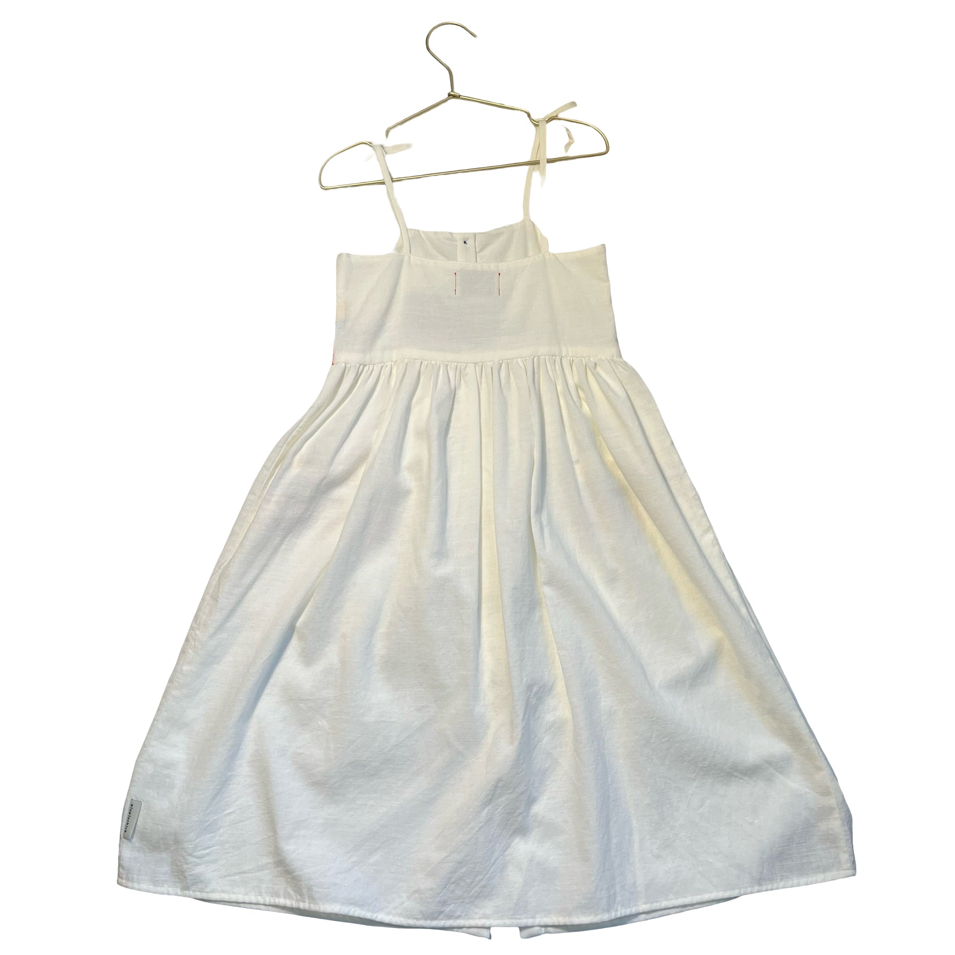 Piupiuchick Ivory, Yellow, Green, Orange Striped Dress - Size 6Y