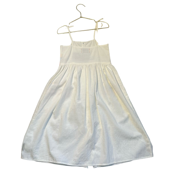 Piupiuchick Ivory, Yellow, Green, Orange Striped Dress - Size 6Y