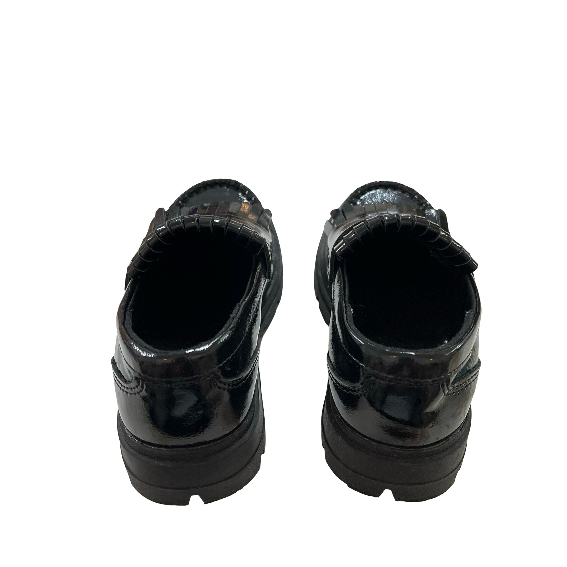 Zara Black Patent Loafers - Size 26 (9.5)