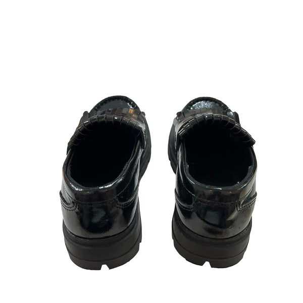 Zara Black Patent Loafers - Size 26 (9.5)