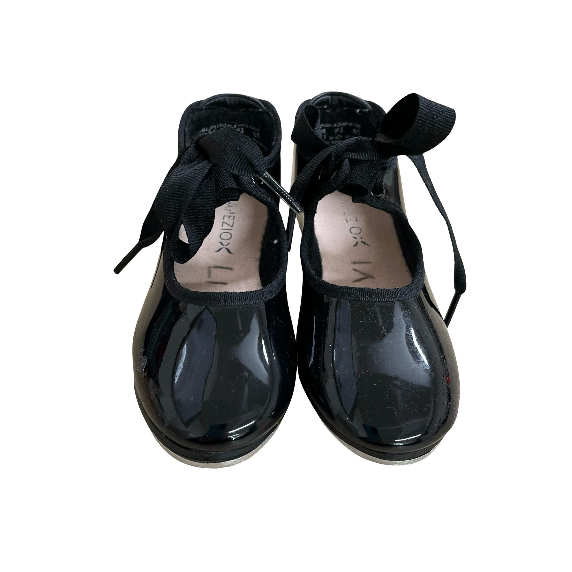Capezio Black Patent Tap Shoes - Size 9.5