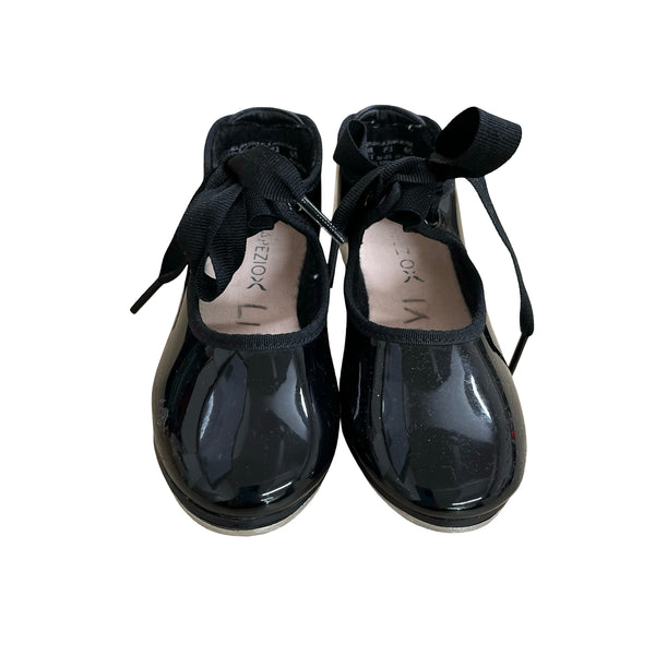 Capezio Black Patent Tap Shoes - Size 9.5