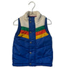 Cat & Jack Sherpa &  Blue & Multi-Color Striped Vest - Size 4T