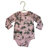 Ralph Lauren Pink City Polo Bears Print Onesie Bodysuit - Size 9 Mo