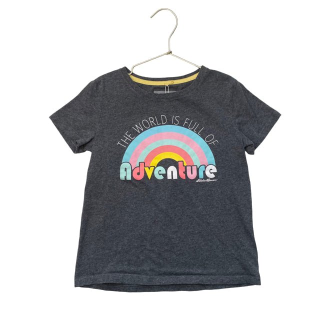 Eddie Bauer Gray 'Adventures' Rainbow Graphic Tee - Size M 10/12 - Bounce Mkt