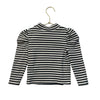 Baby Gap Ivory & Black Striped Mock-Neck Top - Size 2