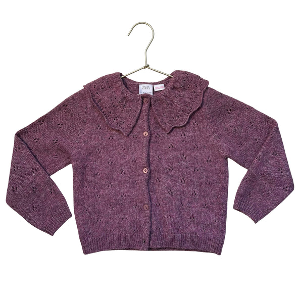 Zara Purple Cardigan Sweater - Size 4-5