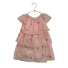 Zara Pink & Yellow Embroidered Floral Tulle Dress - Size 2/3