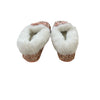 Crewcuts Pink Glitter Faux Fur Lined Slippers -  Size K10