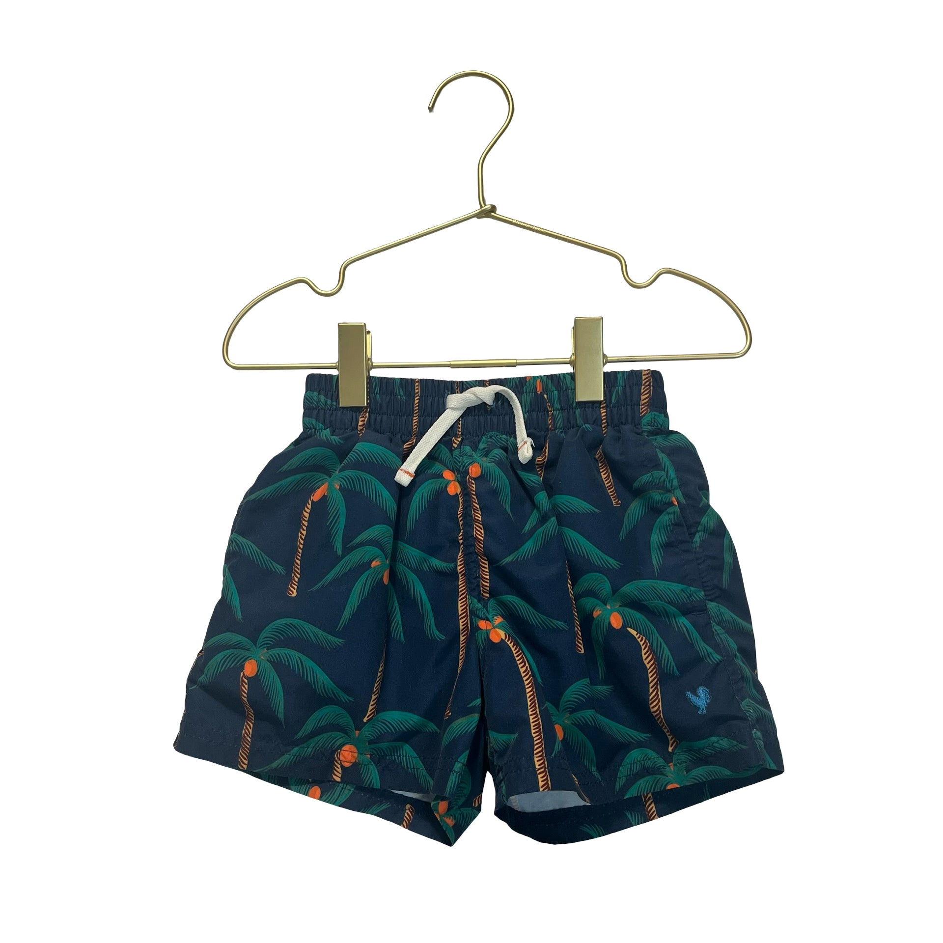 Blue Rooster Navy Palm Tree Swim Suit - Size 2Y