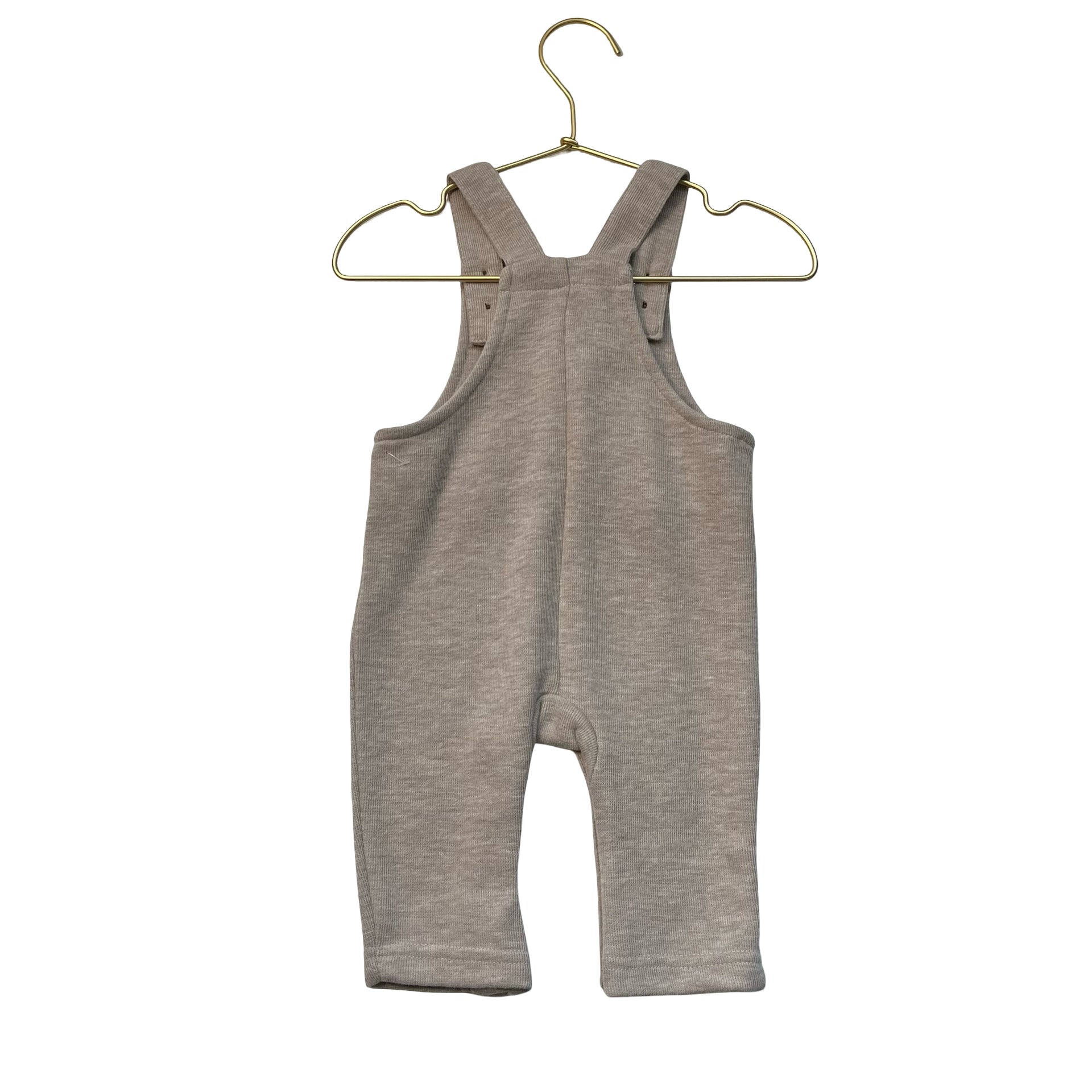 Aspen Tan Fox Applique Overalls - Size 3 Mo