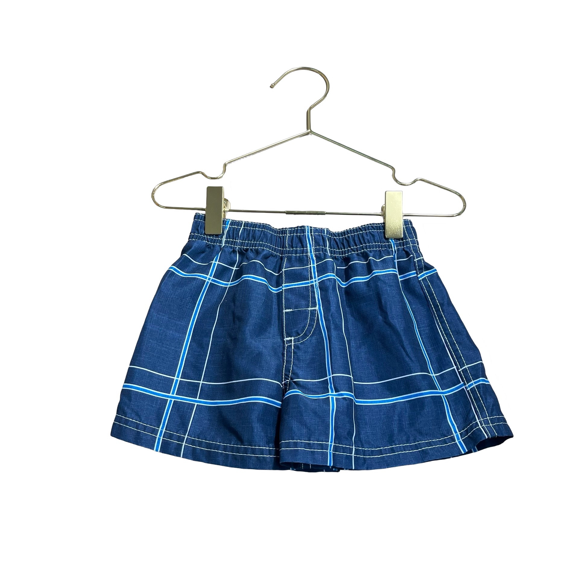 Okanu Navy Plaid Swim Suit - Size 12 Mo