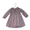 Zara Pink & Red Floral Smocked Long Sleeve Dress - Size 2/3