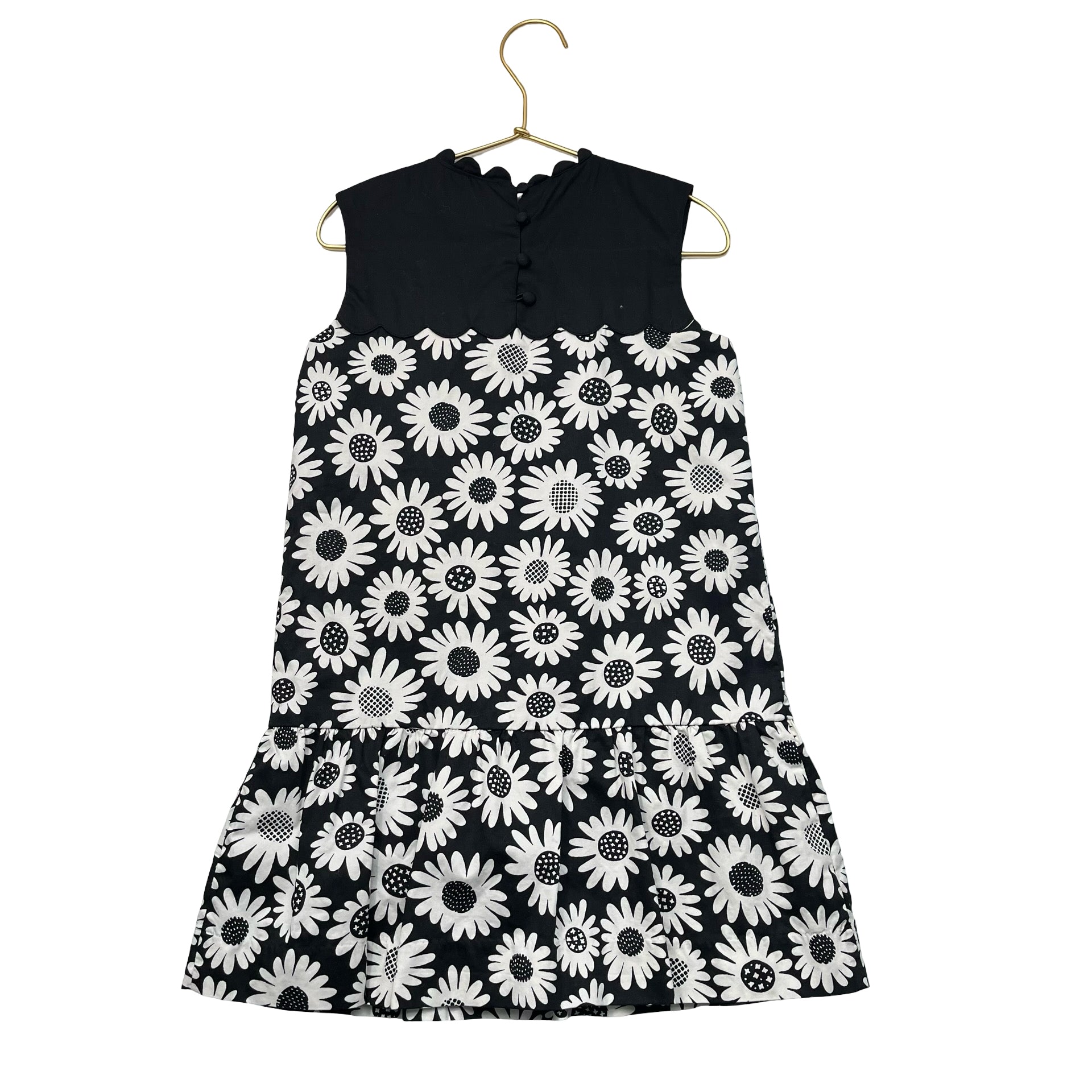 Victoria Beckham for Target Black & Ivory Daisy Print Dress - Size S 6-7