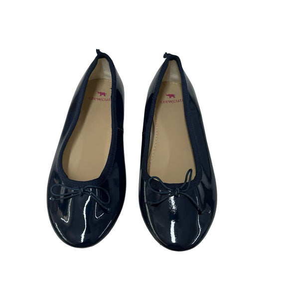 Crewcuts Navy Patent Shoes - Size 1Y Big Kid