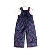 London Fog Navy & Pink Constellation Print Snow Bib - Size 24 Mo