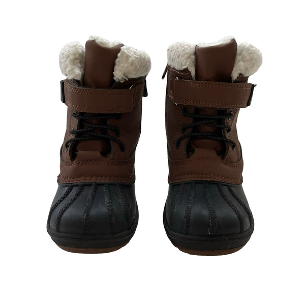 Cat & Jack Brown & Black Winter Boots - Size 9