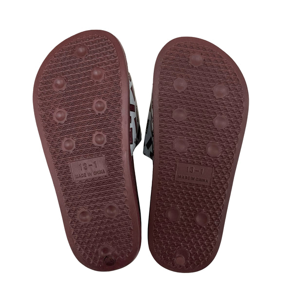 Hershey's Brown & Gray Slide Sandals - Size 13-1Y