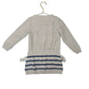 Egg Ivory Metallic Sweater Dress, Blue Stripes - Size 5 - Bounce Mkt