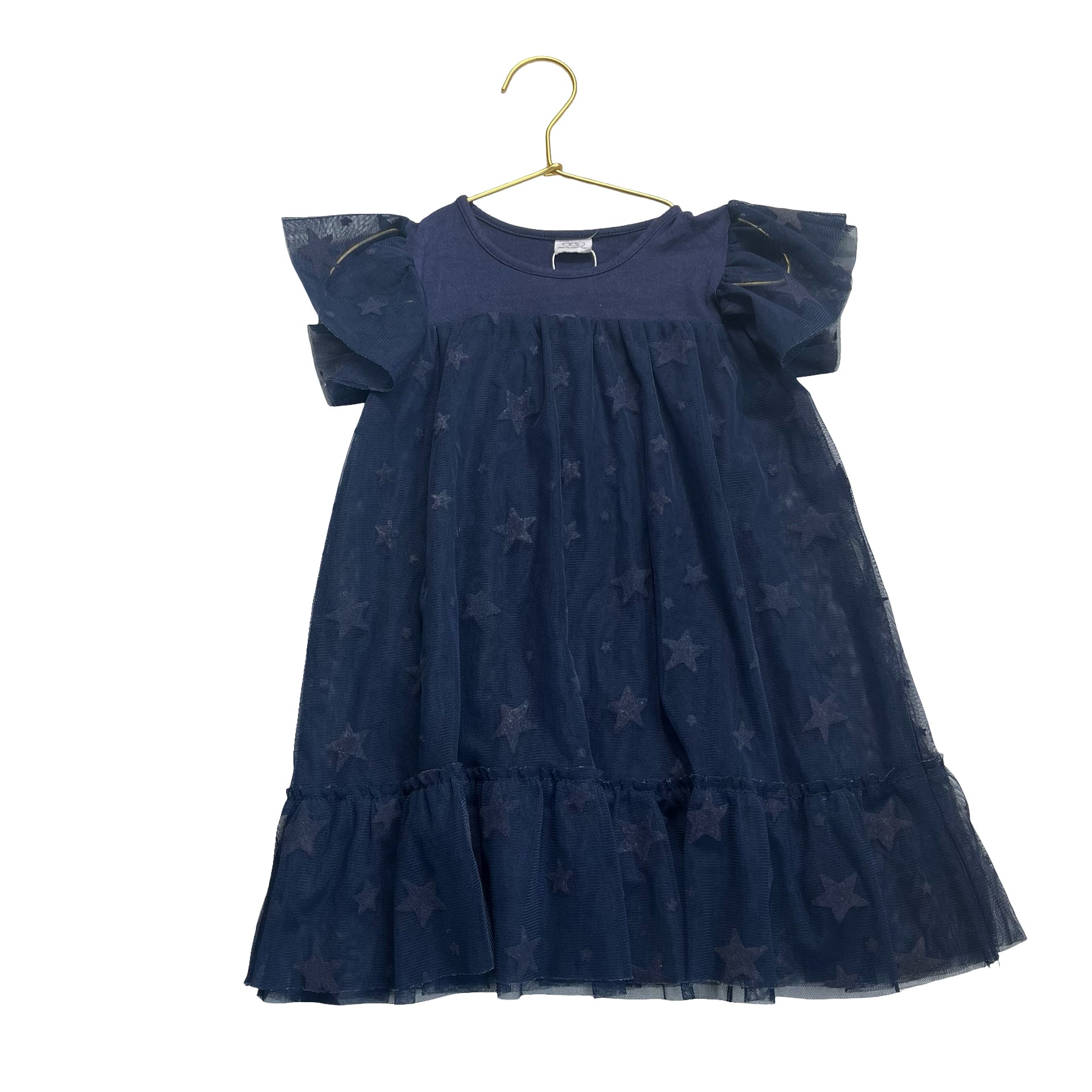 Egg Navy Star Pattern Tulle Dress - Size 2 - Bounce Mkt