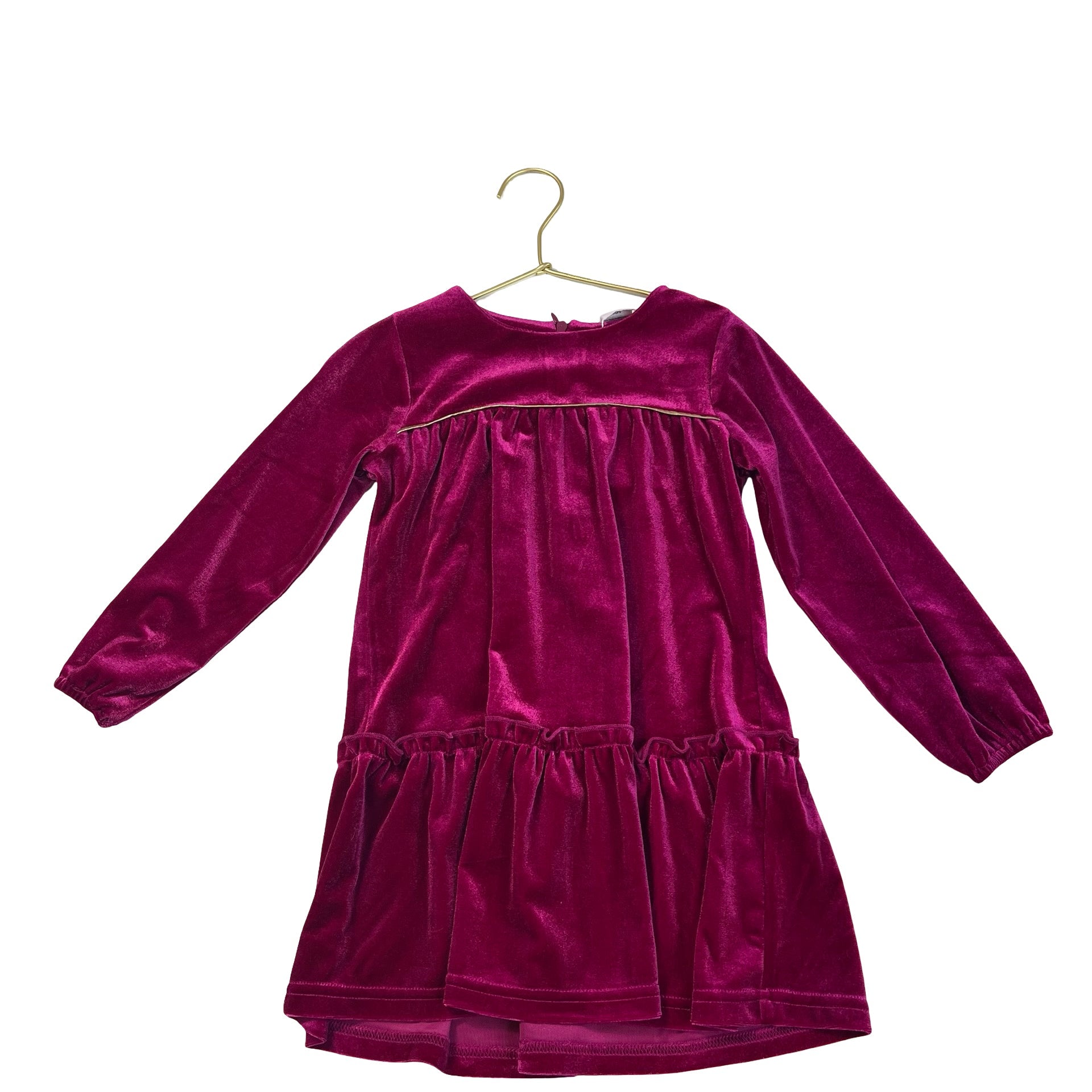 EGG New York Magenta Velour Dress - Size 4 - Bounce Mkt