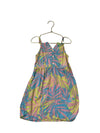 Roxy Pink, Blue, Yellow Tropical Leaf Print Dress - Size XS 7