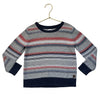 Janie and Jack Gray, Navy, Red Striped Cotton Sweater - Size 3
