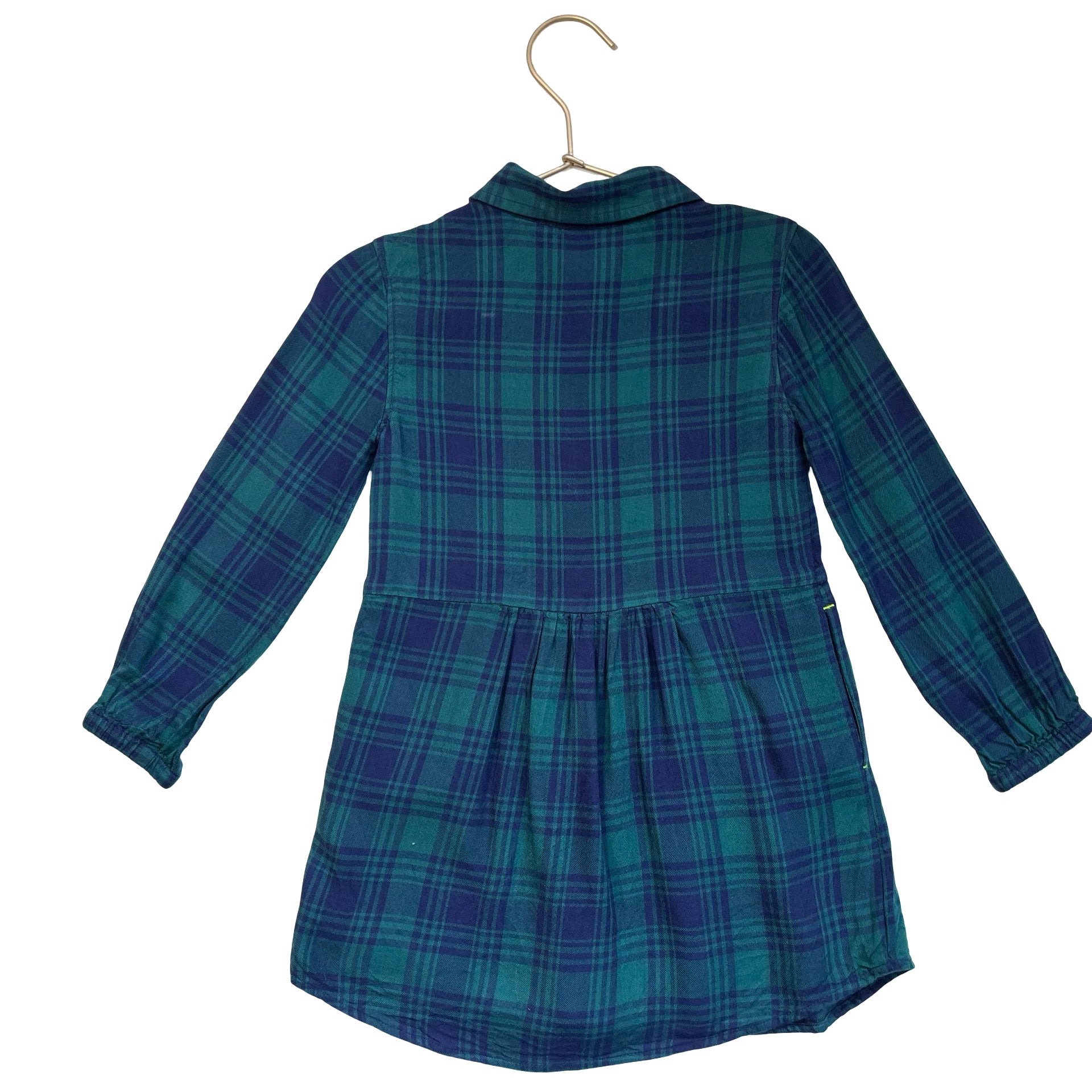 Vineyard Vines Green & Navy Plaid Dress - Size 3T