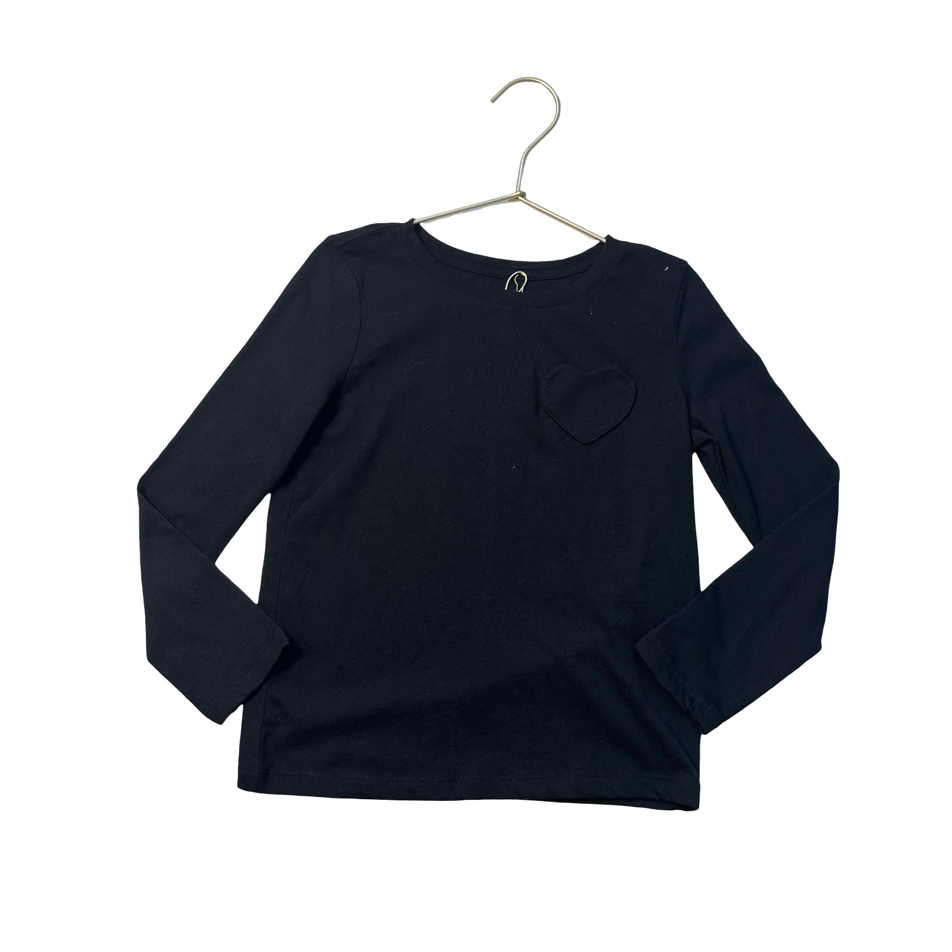 Old Navy Black Heart Pocket Shirt - Size S 6-7
