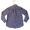 Crewcuts Purple & White Check Button Down Shirt - Size 4-5