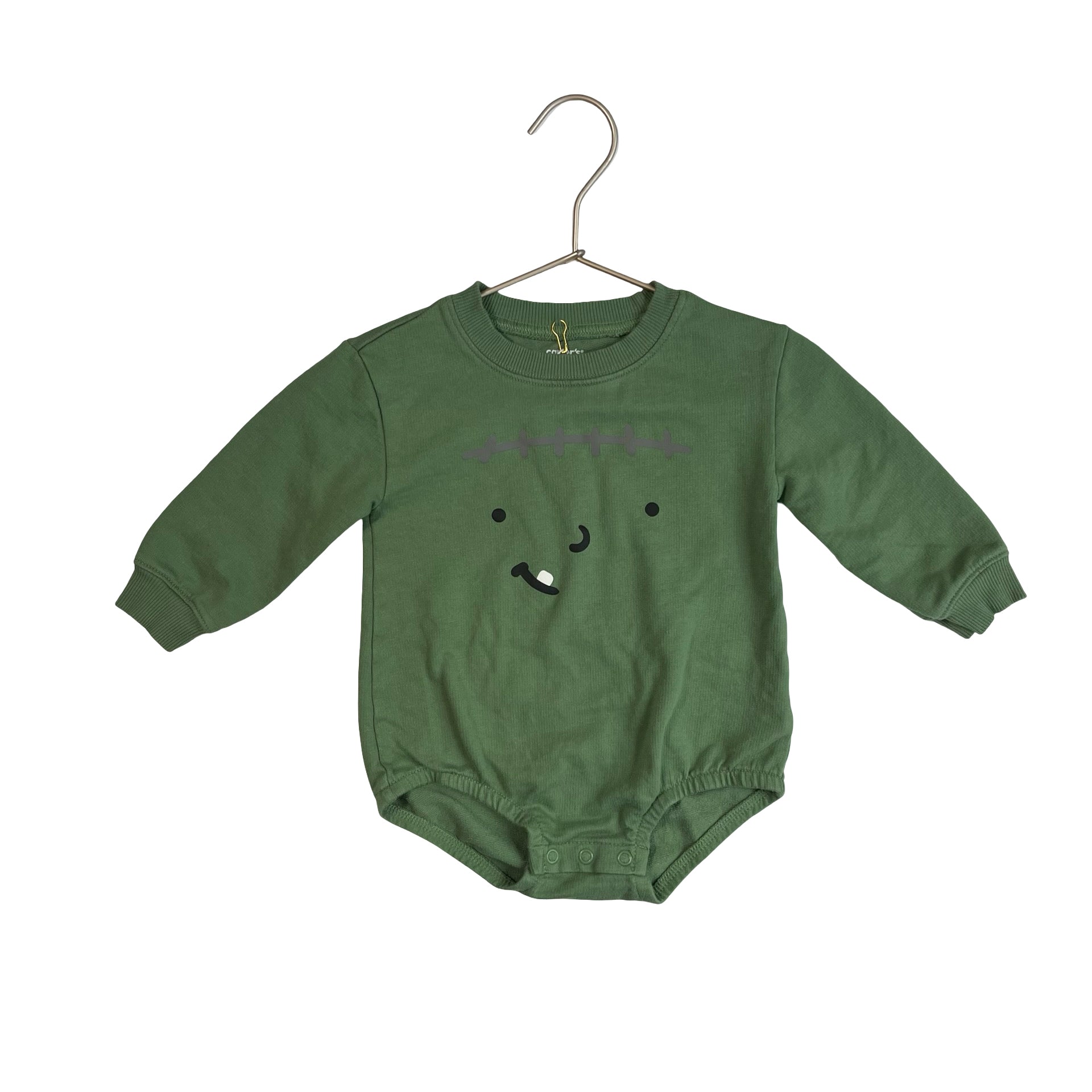 Carter's Green Frankenstein Romper Bodysuit - Size 18 Mo