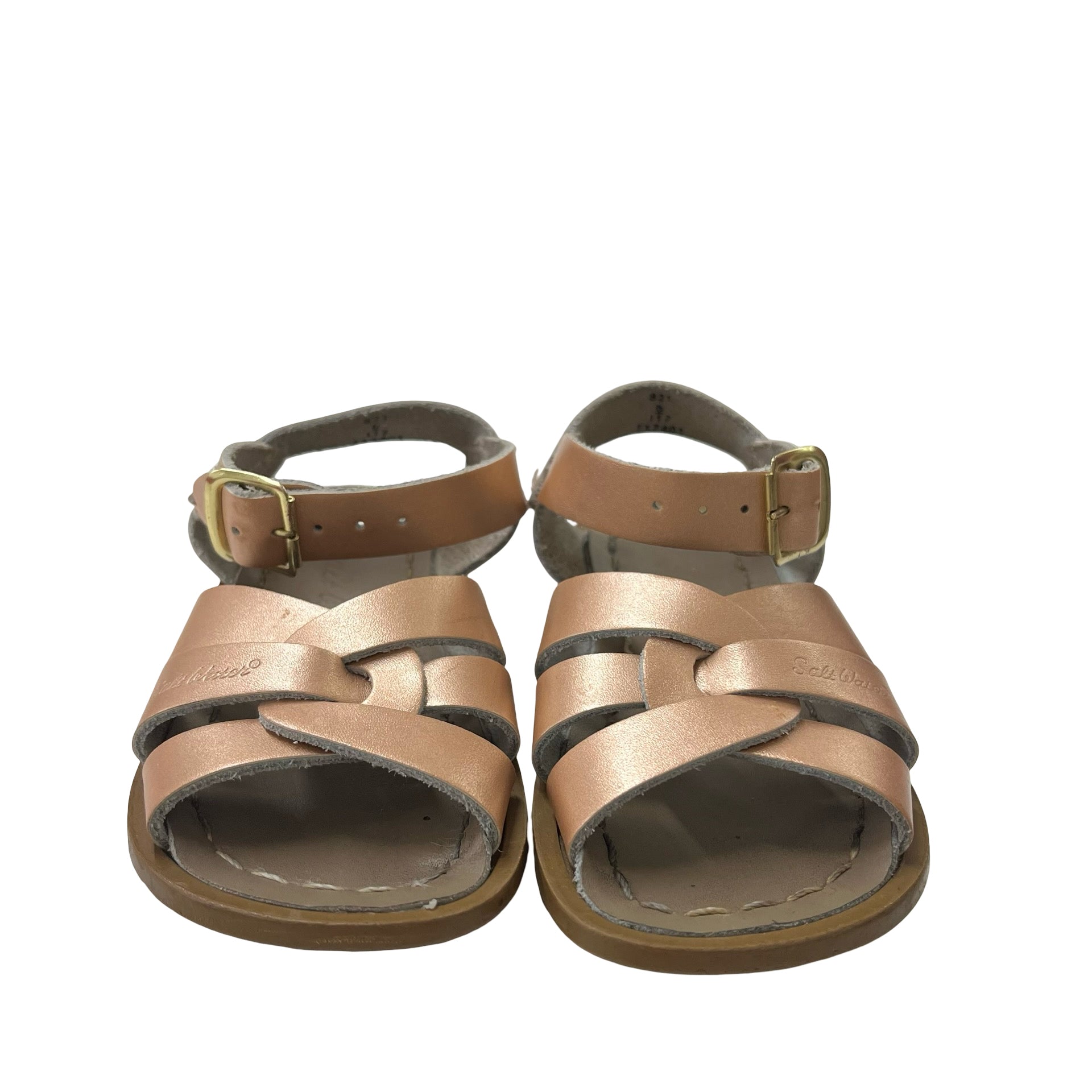 Salt Water Copper Metallic Sandals - Size 6