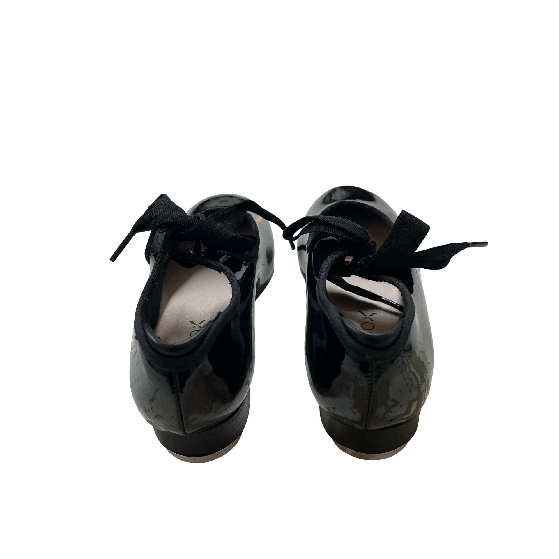 Capezio Black Patent Tap Shoes New in Box - Size 1M Big Kid