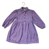 Mini Boden Lavender Corduroy Embroidered Dot Dress - Size 6-7Y