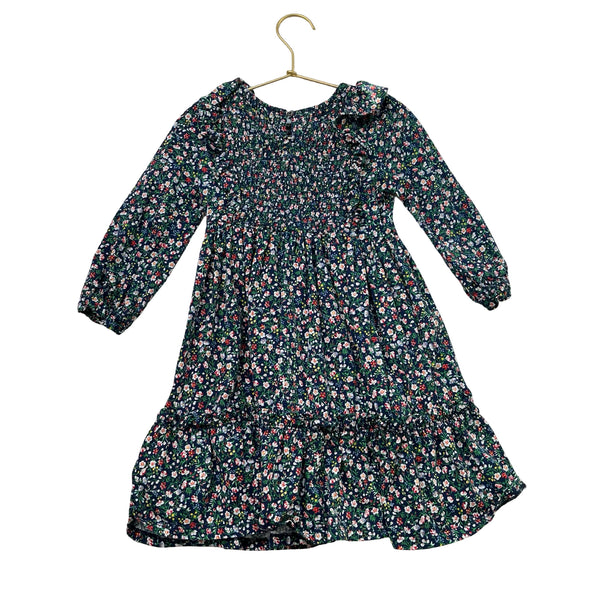 Polo Ralph Lauren Navy Floral Smocked Dress - Size 6