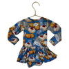 Posh Peanut Hanukkah Print Bodysuit Dress - Size 6-12 Mo