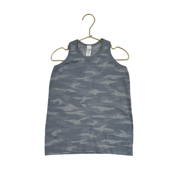 Athleta Girl Gray Camouflage Tank Top - Size XS 6