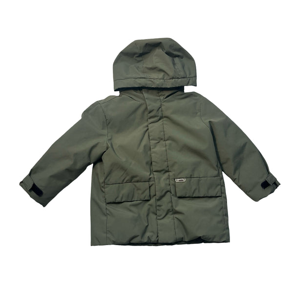 Zara Olive Green Hooded Jacket - Size 2/3