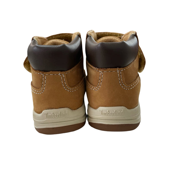 Timberland Tan Leather Velcro Boots - Size 5