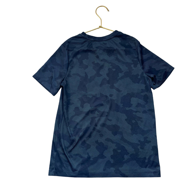 All in Motion Navy Camouflage Print Athletic T-Shirt - Size L 10-12