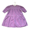 Stella McCartney Kids Embroidered Heart Lavender Corduroy Dress - Size 8Y