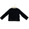 Janie and Jack Sherpa-Lined Black Corduroy Jacket - Size 3-4