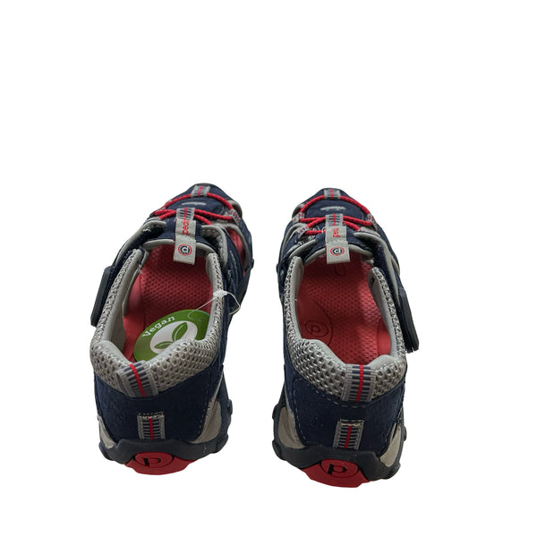 Pediped Canyon Navy & Red Closed-Toe Sandals New with Tags in Box - 1Y Big Kid