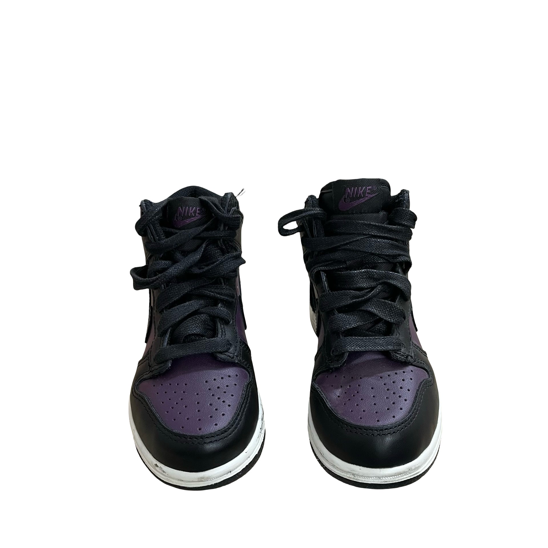 Nike Dunk Hi Purple & Black Sneakers - Size 11C