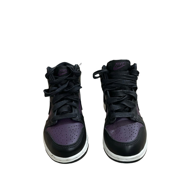 Nike Dunk Hi Purple & Black Sneakers - Size 11C